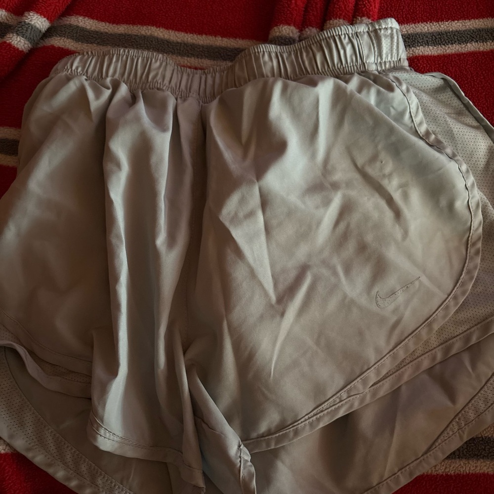 Nike Women's Light Gray Athletic Shorts